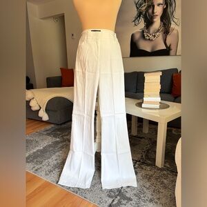 bebe White Linen Pants